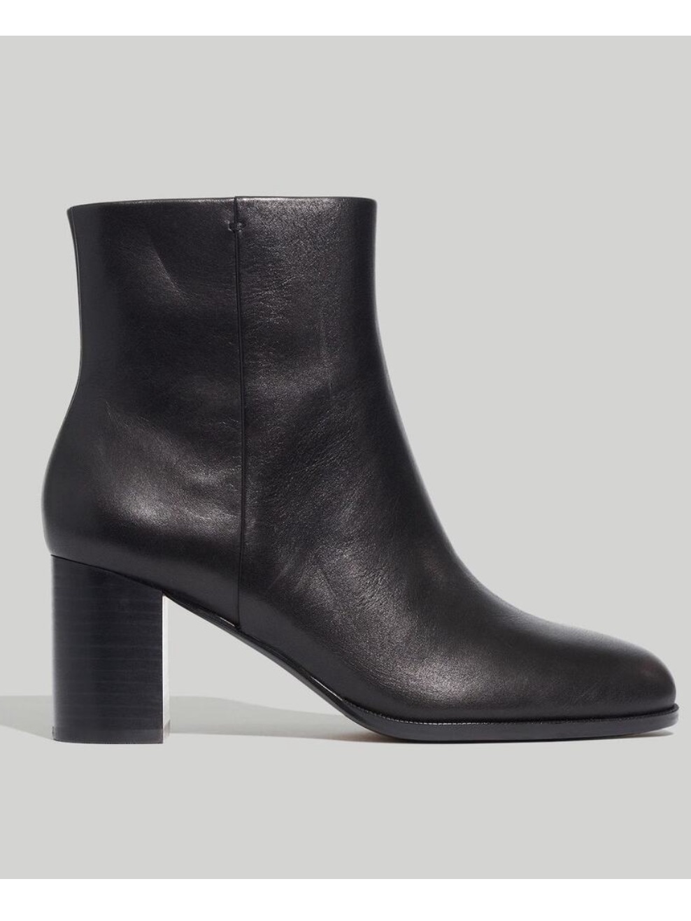 Madewell Mira Side Seam Leather Ankle Boots Size 10